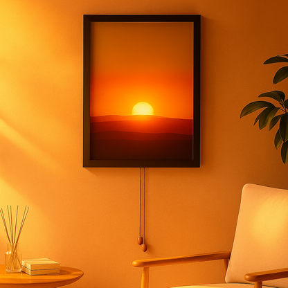 Kinetic Sunrise & Sunset Wall Lamp